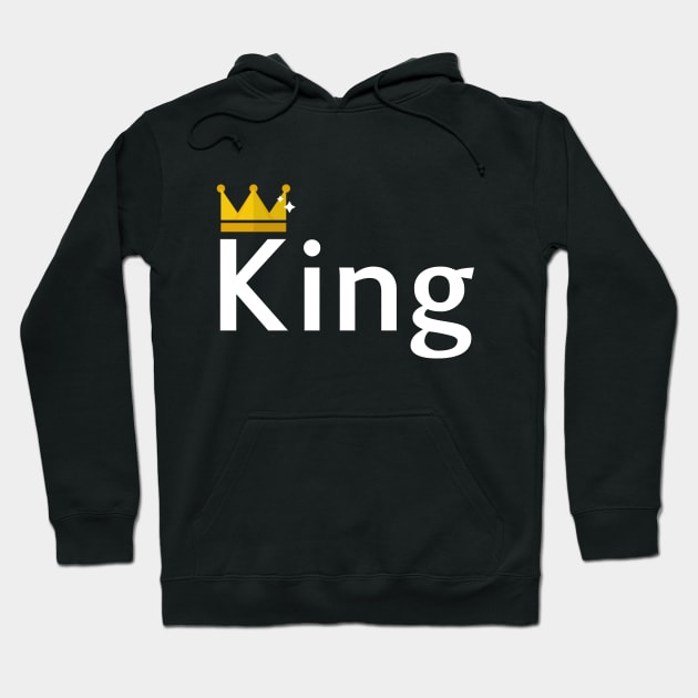 Her King, His Queen, King and Queen, Couples, Matching Hoodie by Prossori